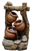 Zahradní fontána z umělého kamene Tři džbánky
